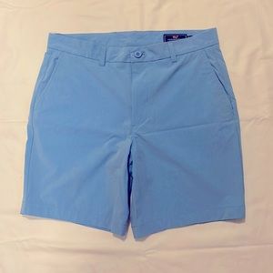 Vineyard Vines Performance 4-Way Stretch Shorts - Size 32 (Light Blue) NWOT